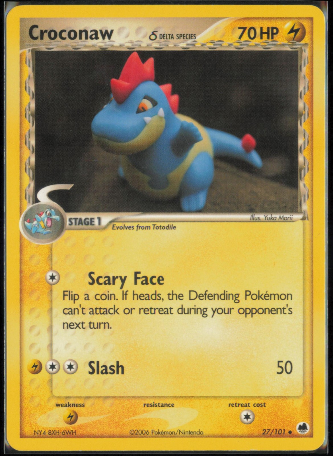 Dragon Frontiers #27/101 Croconaw (Delta Species)