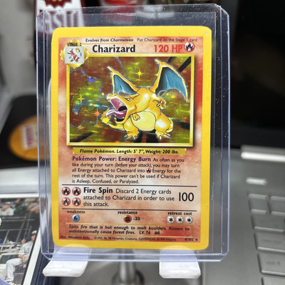 #ad Pokémon 1999 Wizards Charizard Base Set Unlimited Holo 4 102 Great Condition $71.13