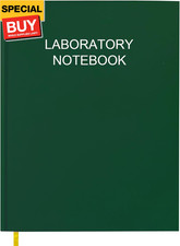 Lab Notebook/Laboratory Notebook - .25" Grid Format , Laboratory Black
