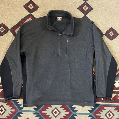 Nike ACG Fleece Jacket Mens 2XL Gray Zip Collar Pullover Windbreaker