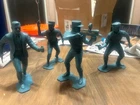 (4) Louis Marx 6 inch Men from U.N.C.L.E. figures