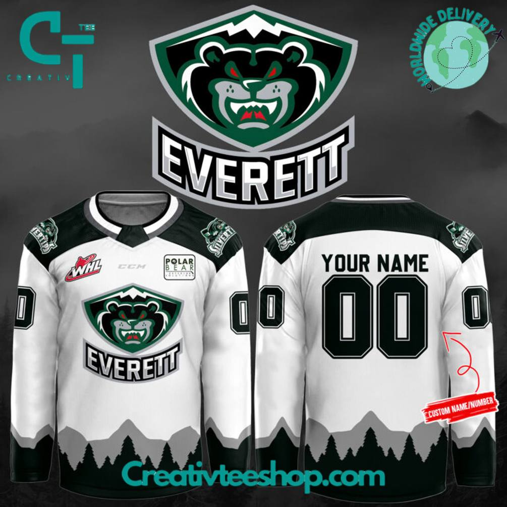 CUSTOM Everett Silvertip Special New 2025 Custom Hockey Jersey S-5XL
