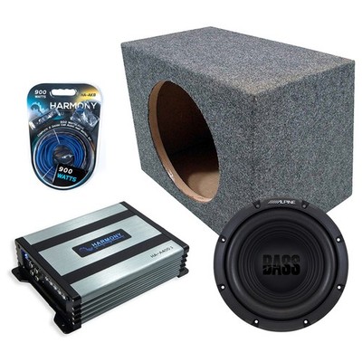 Alpine W10S4 10'' Car Audio Subwoofer Sub Box with HA-A400.1 Amp for SUV & Trunks