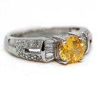 2CT Heat Treated Yellow Topaz 925 Genuine Sterling Silver Ring Sz 8 NF1-8 — photo 2