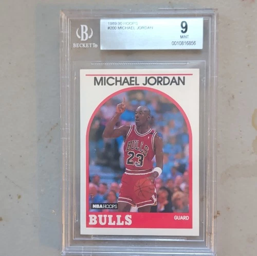 1989-90 NBA Hoops Michael Jordan #200 Chicago Bulls BGS 9 Basketball Card