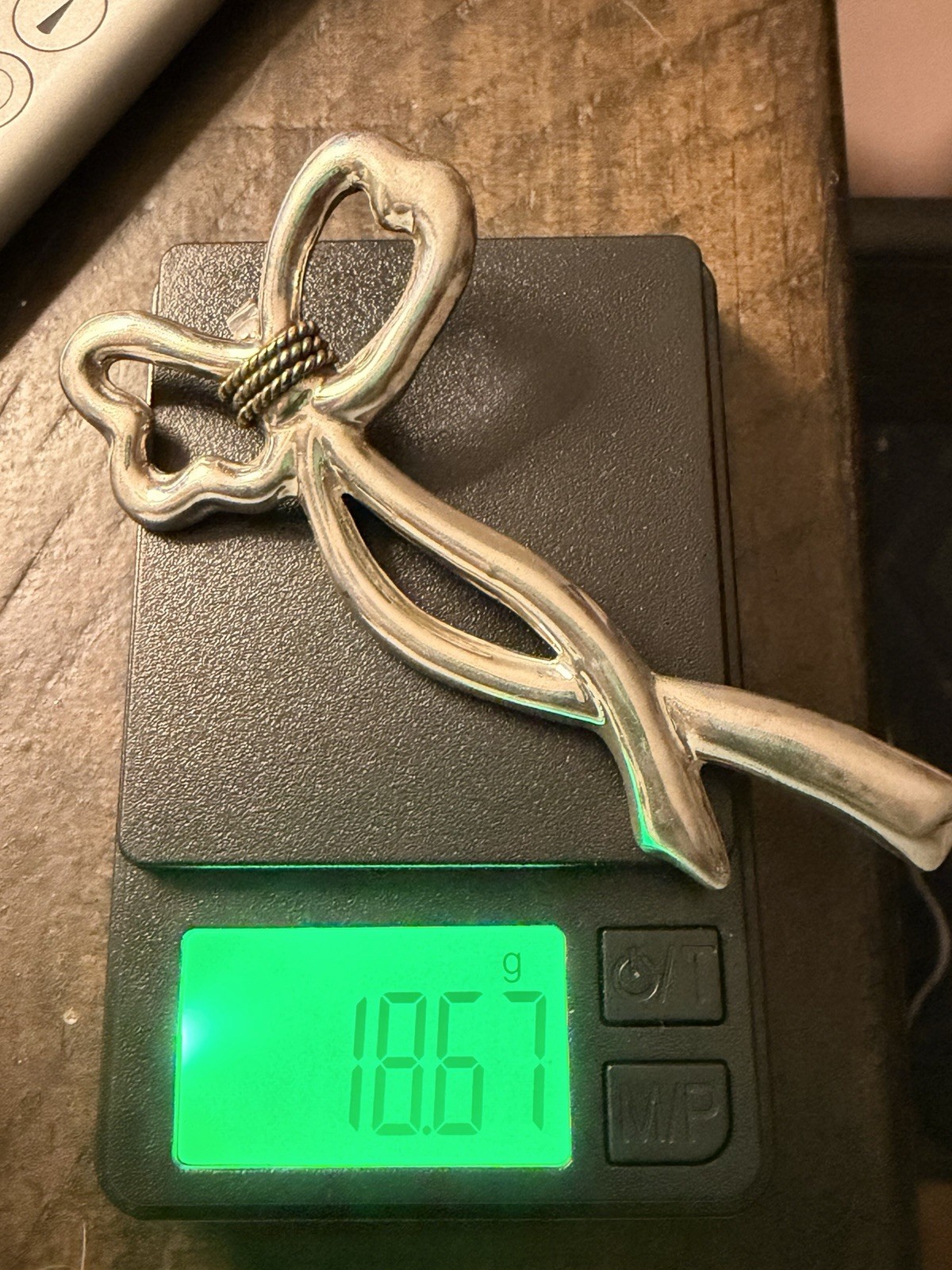 Large Sterling Silver Pin Broach Solid Over 18.5g - image 1