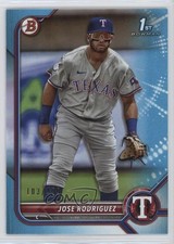 2022 Bowman Prospects Sky Blue Border 103/499 Jose Rodriguez #BP-62 r9d