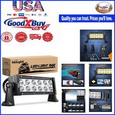 36w Off Road Led Light Bar Waterproof Dustproof 7.5 Inch Spot Beam Lamp For C...