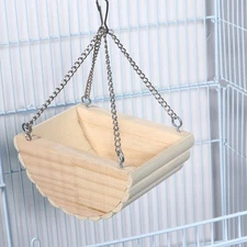 Nesting Box for Parakeets Hamster Hanging Toys Bird Cage Swing Bed