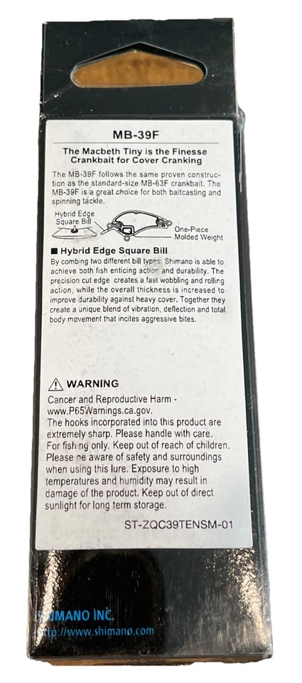 Shimano Macbeth Tiny MB-39F Mostaza Caliente Flotante Nuevo Foto 2 de 3