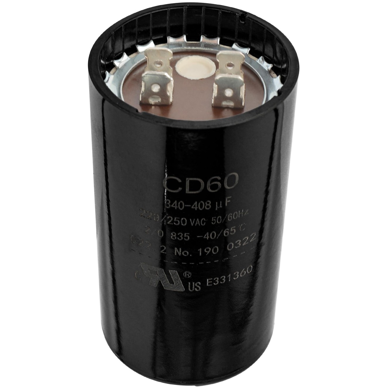 340-408 uF 340/408 MFD 220-250 VAC Volts ±20% Round Start Capacitor 50/60 Hz AC