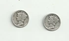 Mercury Dime 2 Coin Lot - 1929 P & 1936 D