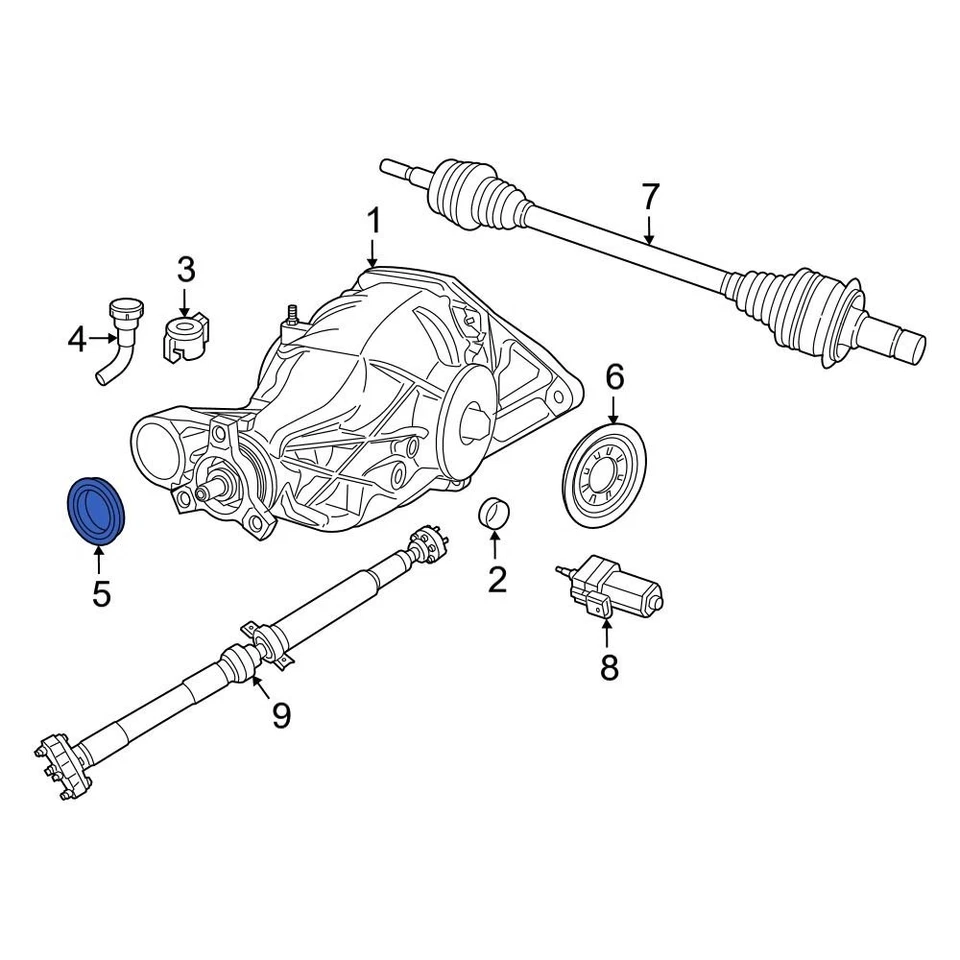 For Dodge Charger 2015-2023 Dodge 68084189AA Rear Differential Pinion Seal - Image 3 of 3