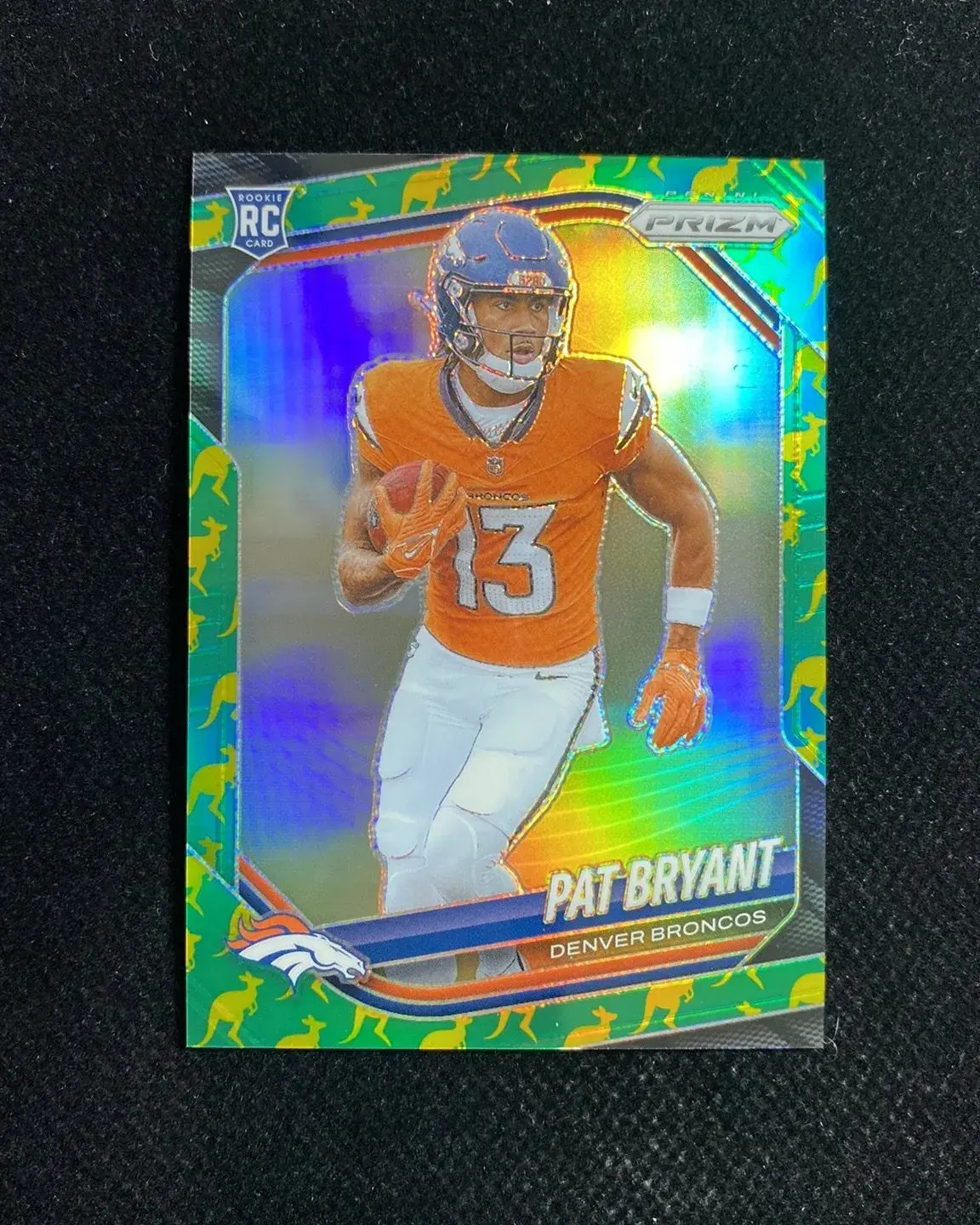 2025 Panini Prizm Pat Bryant 33/61 RC Rookie Kangaroo #366 Broncos QU08