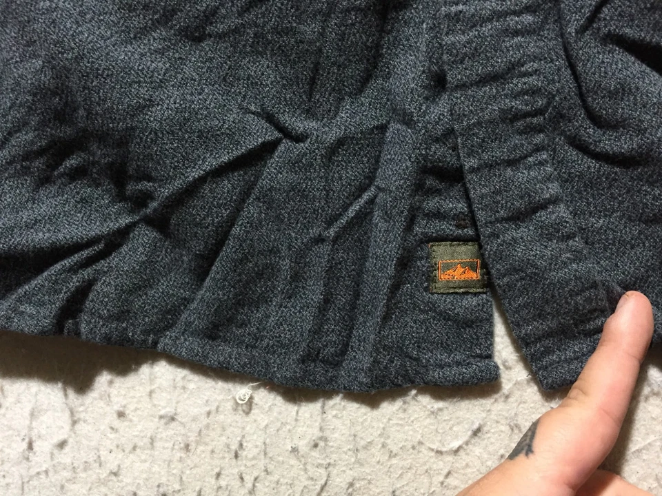 Northwest Territory Button Shirt Mens 3XL Gray Long Sleeve Pocket Collared Soft - Image 4 of 4