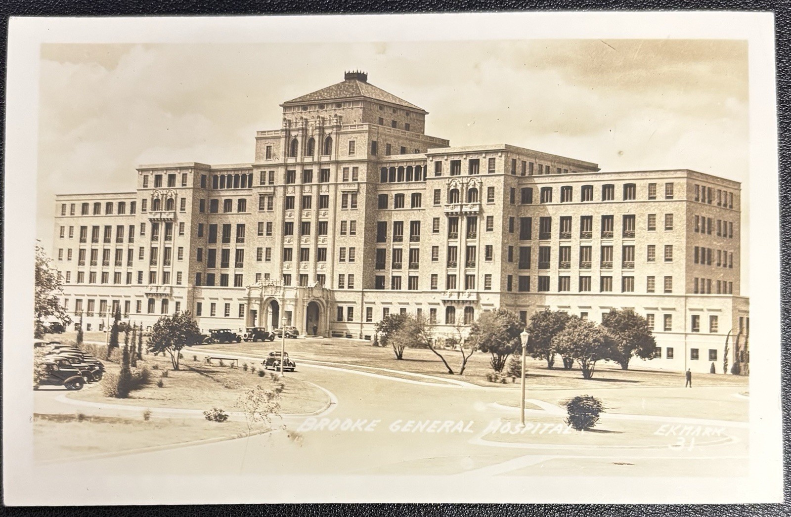 Fort Sam Houston Texas RPPC Postcard c1943 Brooke General Hospital