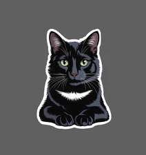 Black Cat Sticker Friend Family Love Feline Animal Gift Waterproof NEW