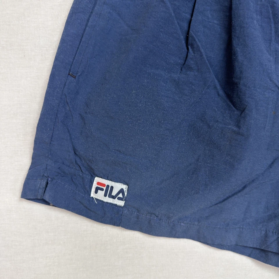 Vintage Y2K Fila Navy Blue Casual Shorts with Elastic Waistband - Image 3 of 4