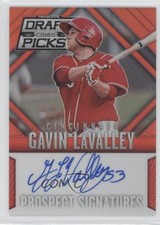 2014 Prizm Perennial Draft Picks Prospect Signatures Red Gavin LaValley Auto 0f8