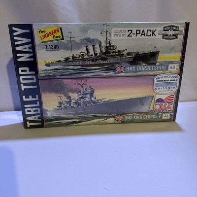 Round 2 The Lindberg Line 2 Pack HMS Dorsetshire 40 & HMS King George V 41, USA