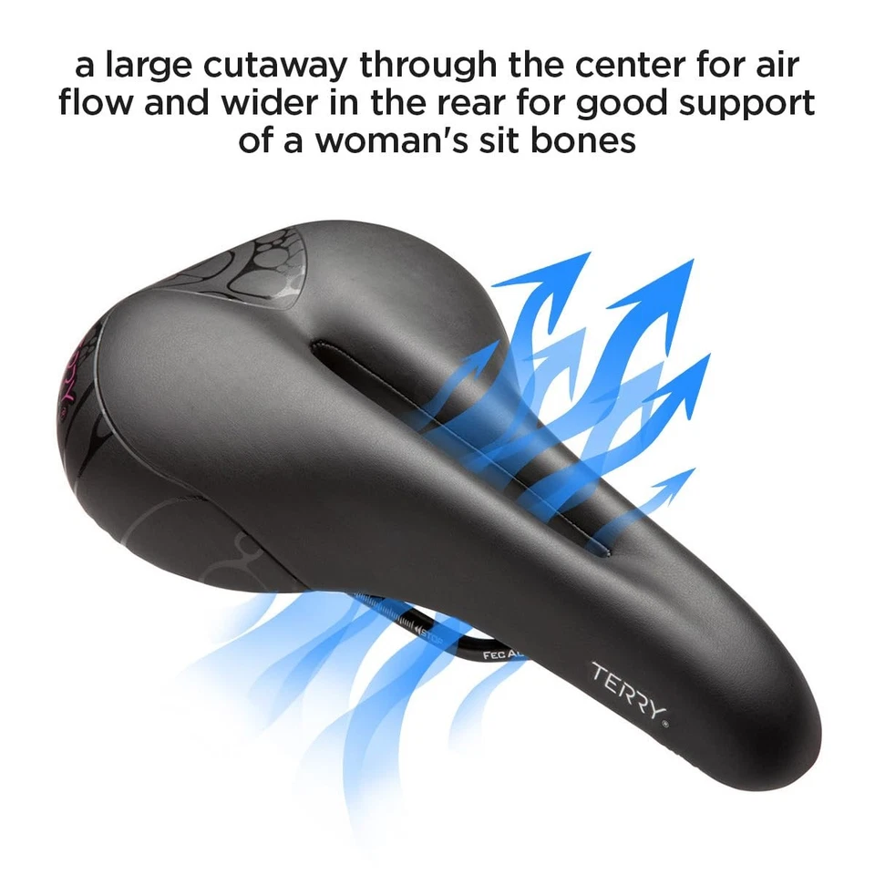 Sillín de bicicleta Butterfly Cromoly - Asiento de bicicleta para mujer - Flexible y cómodo... Foto 3 de 4