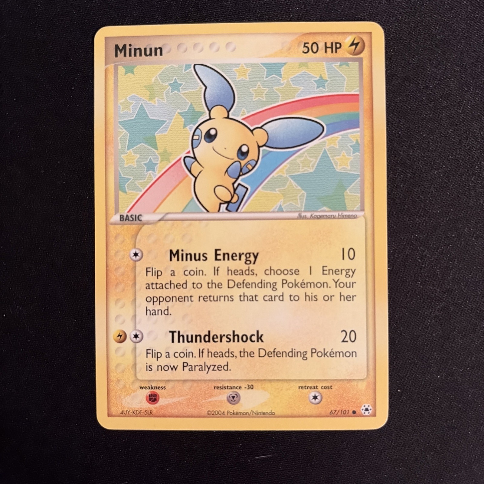 Pokemon TCG Minun 67/101 EX Hidden Legends 2004