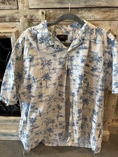 Route 66 Hawaiian Shirt Mens Large Vintage Short Sleeve Button Up Vtg