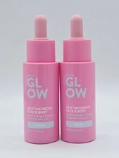 Australian Glow Self Tan Drops Face & Body Dark 1.35 oz. QTY:2