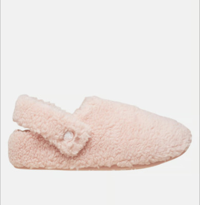 CROCS DAMEN KUNSTFELL SLIPPER Classic Cozzzy Slipper PINK CLAY