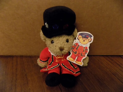 New The English Teddy Bear Co 8'' Beefeater Plush Velveteen Hat Red ER Uniform