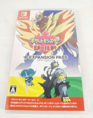 Nintendo Switch Pokemon Shield + Expansion Pass Switch Japan USED Free Shipping