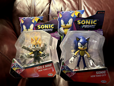 Sonic The Hedgehog Sonic Prime Collectible Figures New Yoke City 3