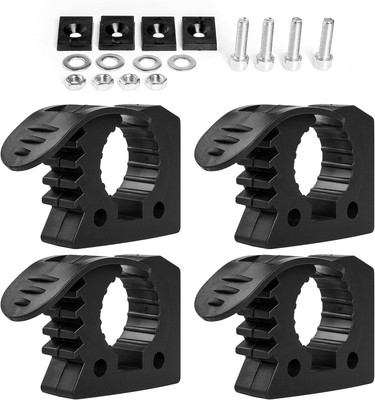4 Pcs Quick Release Rubber Clamp Fist Mount Clamps Mounting Kit 1-1/5'' to 1-1/2''