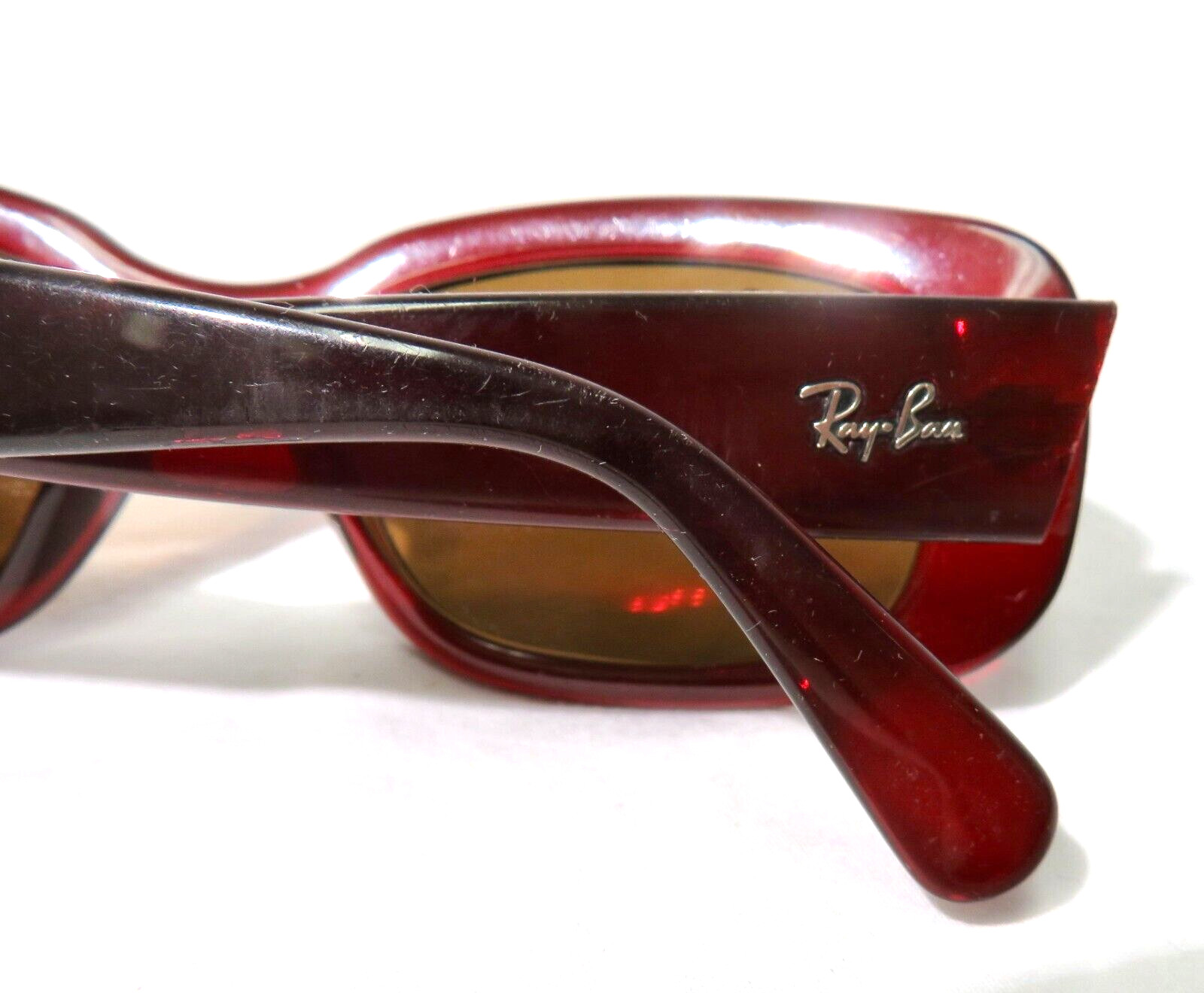 Ray Ban Sunglasses Brown plastic Frames only - image 7
