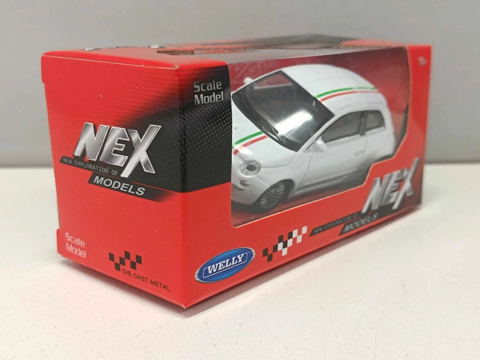 Fiat 500 - 2007 Bianco White - Welly Nex 1:43 Nuovo - Immagine 4 di 4