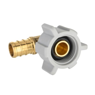 EFIELD 12PCS 1/2'' PEXX 1/2'' FEMALE NPT SWIVEL ELBOW BRASS CRIMP FITTING, NO LEAD