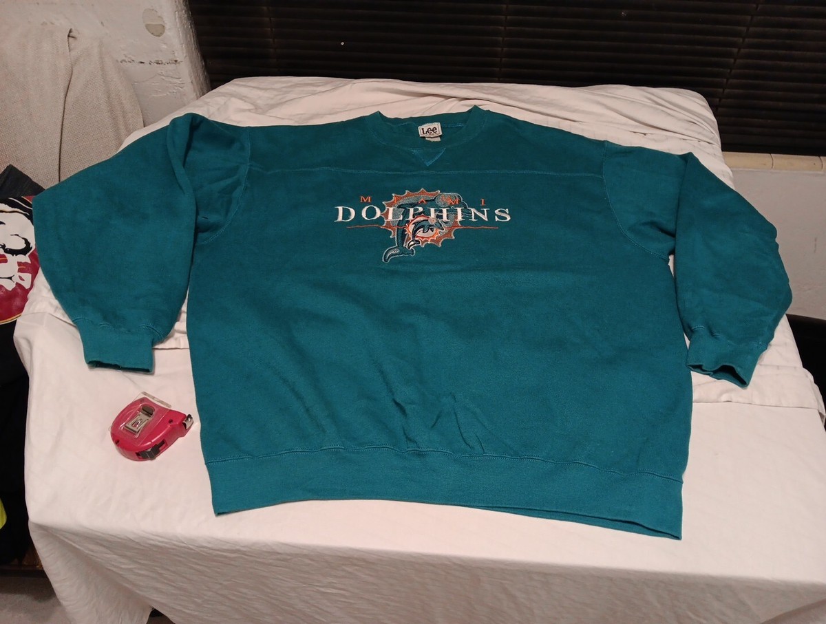 Vintage 90s Miami Dolphins Lee Sport Sweatshirt Crewneck Embroidered Men 3X  NFL | eBay