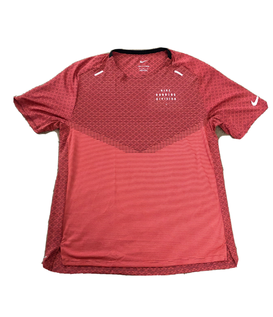 Men's M Slim Fit Nike Dri-FIT ADV Run Division TechKnit Running Shirt Red DD4795 for sale online 