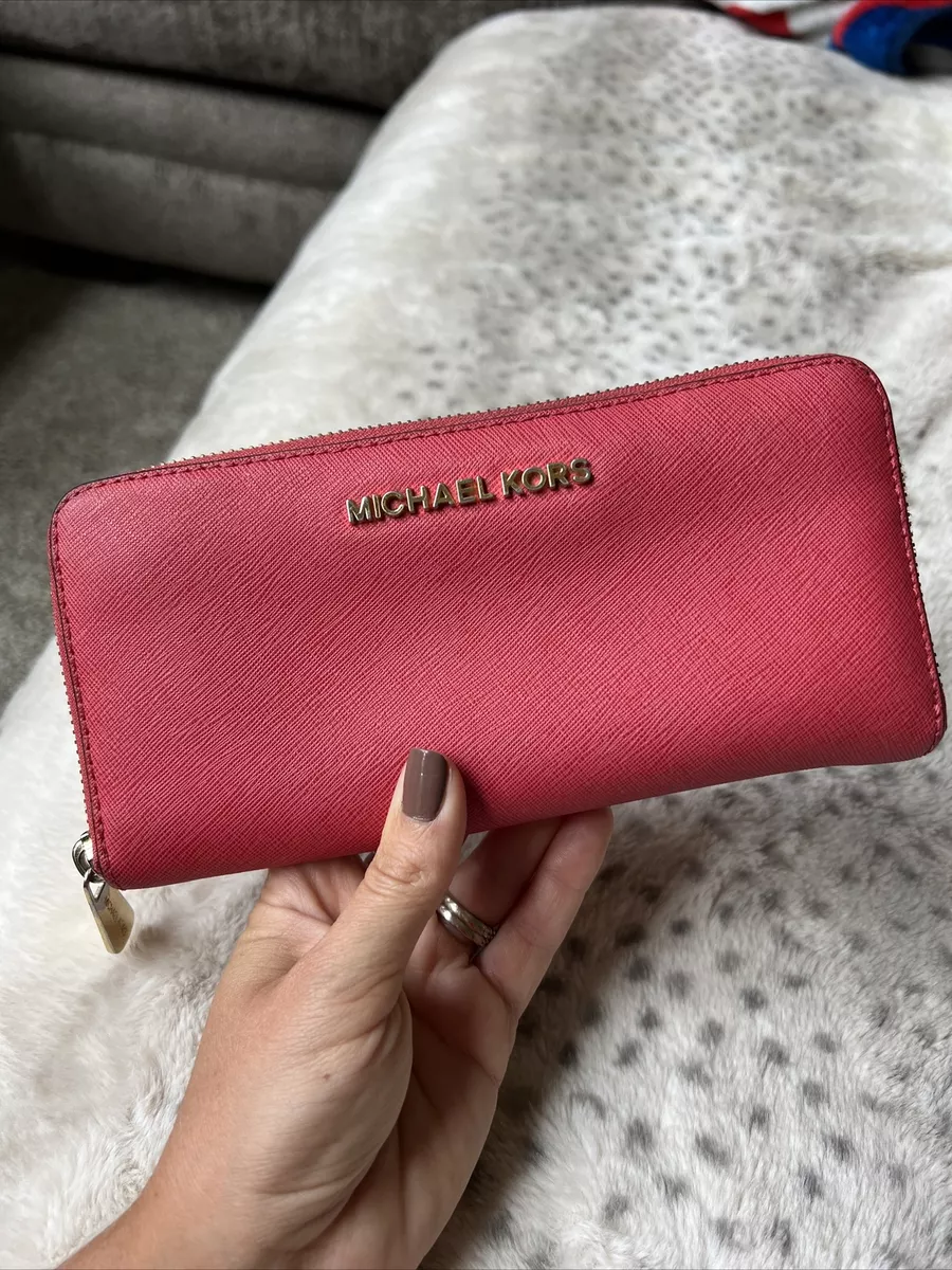 michael kors wallet pink