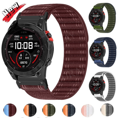6x Pro Garmin Fenix Belt Woven Loop Nylon Watch Band Strap For