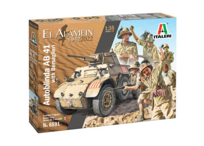 IT6591 ITALERI 1/35 Autoblinda AB 41 w/Bersagleri, El Alamein