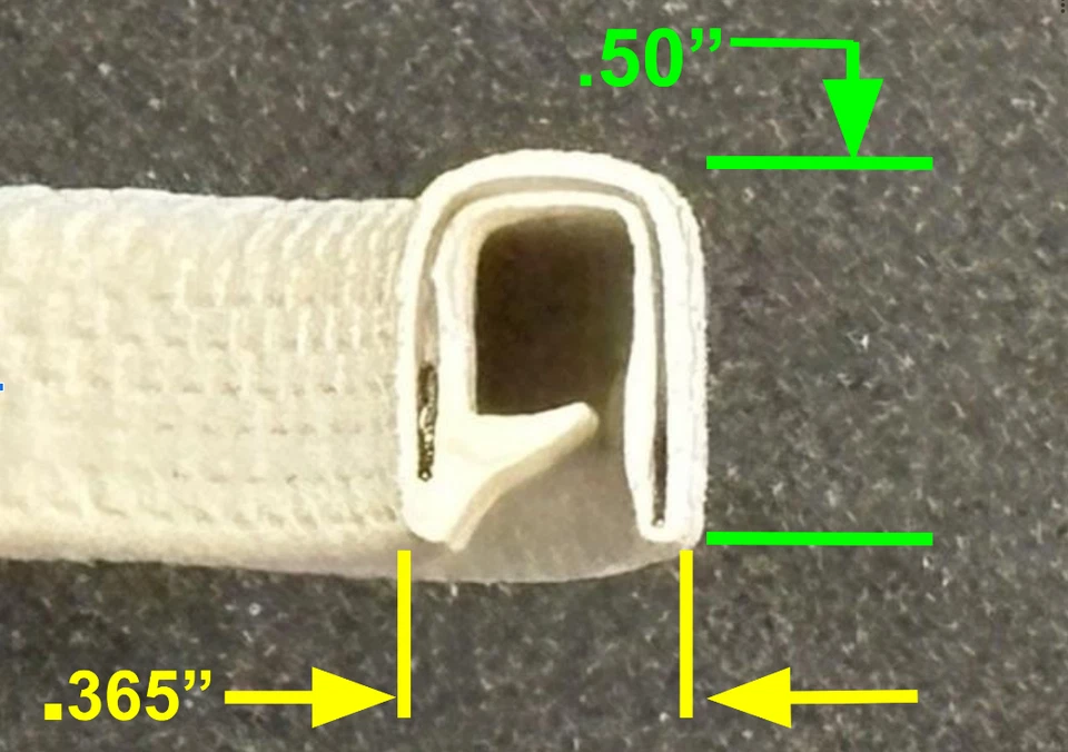 Ford Mustang Windlace 1965-1967, patrón de tejido de canasta blanco, vendido por el pie Foto 3 de 4