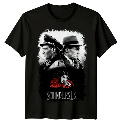 Schindler's List (1993) Movie Poster Inspired T-Shirt Retro 80s Tee