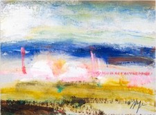 Salvatore Magazzini olio su cartoncino 15x20 cm