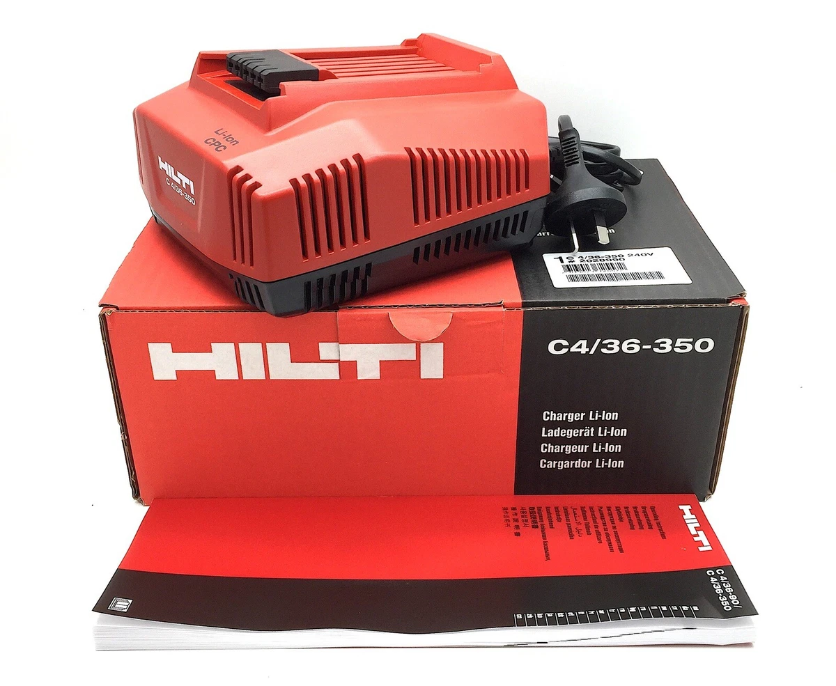 HILTI C 4/36-350 Battery Charger LI-Ion CPC 220-240V AC 50Hz 430W