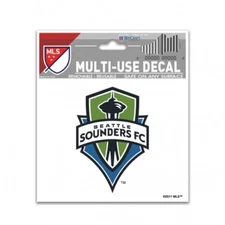 Seattle Sounders 3x4 Inches Multi Use Decal Window, Car or Laptop! Reusable 