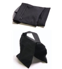 2 x Black High Quality Photography Studio Saddle Sandbags 2BLK