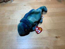 Ty Beanie Baby 9 inch Rainbow The Iguana Chameleon Toy