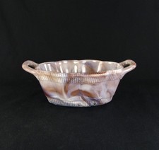 Imperial Glass Purple Slag 2-handled Clothes Basket Bowl - Made 1969-70 Imperial Glass Purple Slag 2-handled Clothes Basket Bowl - Made 1969-70