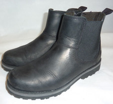 TIMBERLAND A28AQ Black Leather Chelsea Boots Size UK 5 EU 38 Ankle Shoes